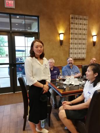 刘馨荣在西餐礼仪培训课上的发言